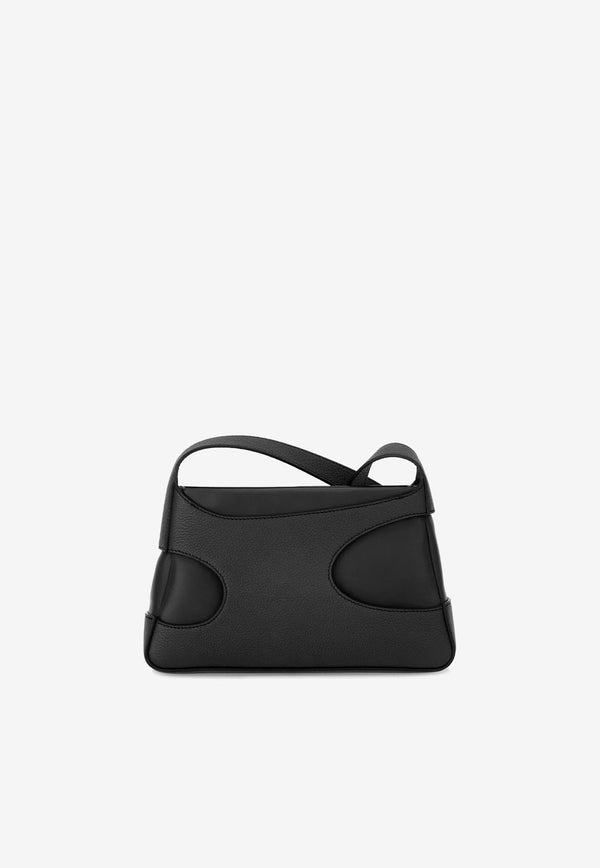Salvatore Ferragamo Mini Leather Shoulder Bag with Cut-Outs 214956 CUT OUT 763397 NERO Black
