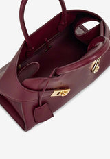Ferragamo Medium Hug Top Handle Bag Plum 215608 HUG TH S 789499 PLUM