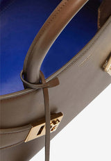 Ferragamo XS Hug Bi-Color Top Handle Bag Brown 215975 HUG MINI 781703 CLAY