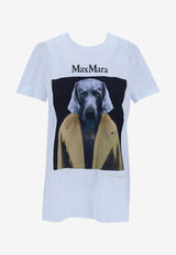 Max Mara Cipria Graphic Print T-shirt White  21946071600_000_014