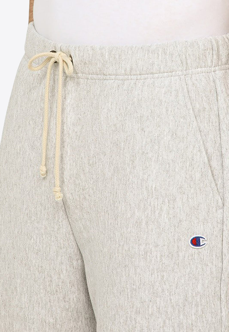 Champion Reverse Weave Logo-Patch Shorts Gray 219636CO/O_CHAMP-LOXGMEM004