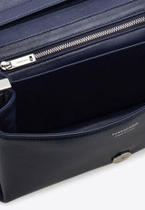 Ferragamo XS Front-Flap Leather Crossbody Bag Navy 219795 FL S 787046 NEW NAVY