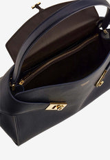 Ferragamo Medium Hug Soft Bi-Color Shoulder Bag Navy 219816 HUG SH S 789711 NEW NAVY DKB