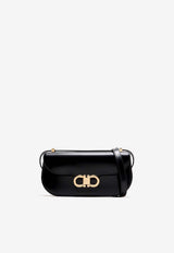Ferragamo Double Gancini East-West Crossbody Bag Black 21A073 DOUBLE G E/W 789550 NERO