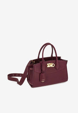 Ferragamo Medium Studio Soft Top Handle Bag Plum 21A112 ST SOFT S NW 789528 PLUM