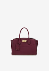 Ferragamo Medium Studio Soft Top Handle Bag Plum 21A112 ST SOFT S NW 789528 PLUM