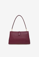 Ferragamo Small Mia Calf Leather Shoulder Bag Plum 21A471 TH M 791194 PLUM