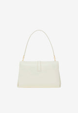 Ferragamo Small Mia Calf Leather Shoulder Bag White 21A471 TH M 791195 MASCARPONE