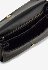 Ferragamo Small Mia Calf Leather Shoulder Bag Black 21A471 TH M 791203 NERO
