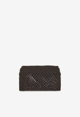 Ferragamo Mini Hug Woven Nappa Crossbody Bag Brown 21A606 HUG CB E/W 791888 T MORO