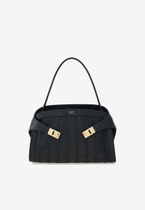 Ferragamo Medium Hug Soft Shoulder Bag Black 21A674 HUG SH S 792879 NERO