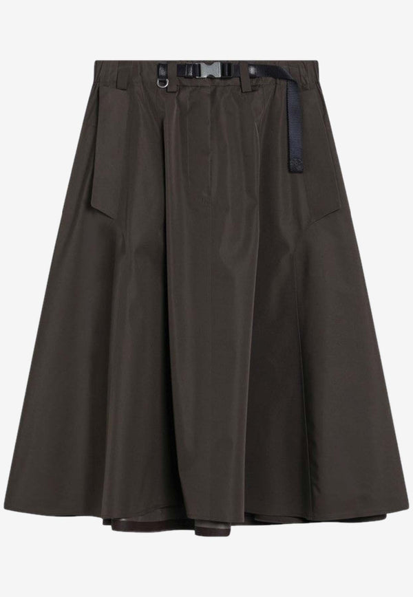 Prada Buckled-Strap Midi Skirt 21H025OOO18UU/S_PRADA-F0334