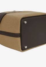 Picotin 18 Cargo in Mousse Canvas and Bai Brun Swift with Palladium Hardware