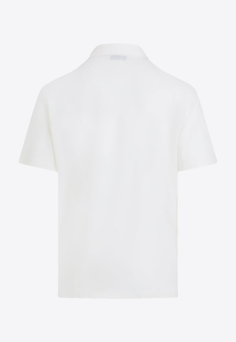Short-Sleeved Wool Polo T-shirt
