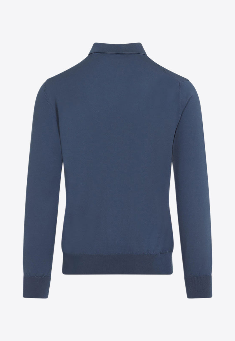 Long-Sleeved Zip Polo