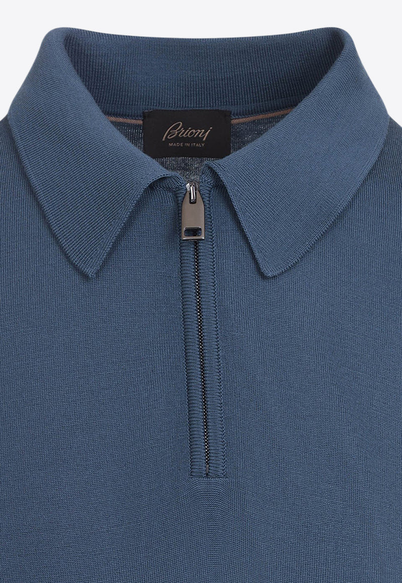 Long-Sleeved Zip Polo