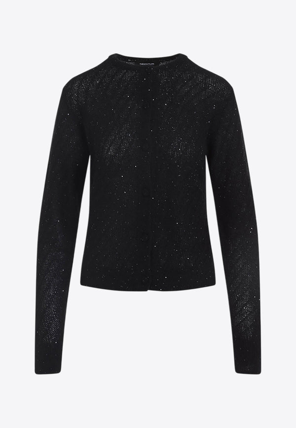 Wool Crewneck Cardigan