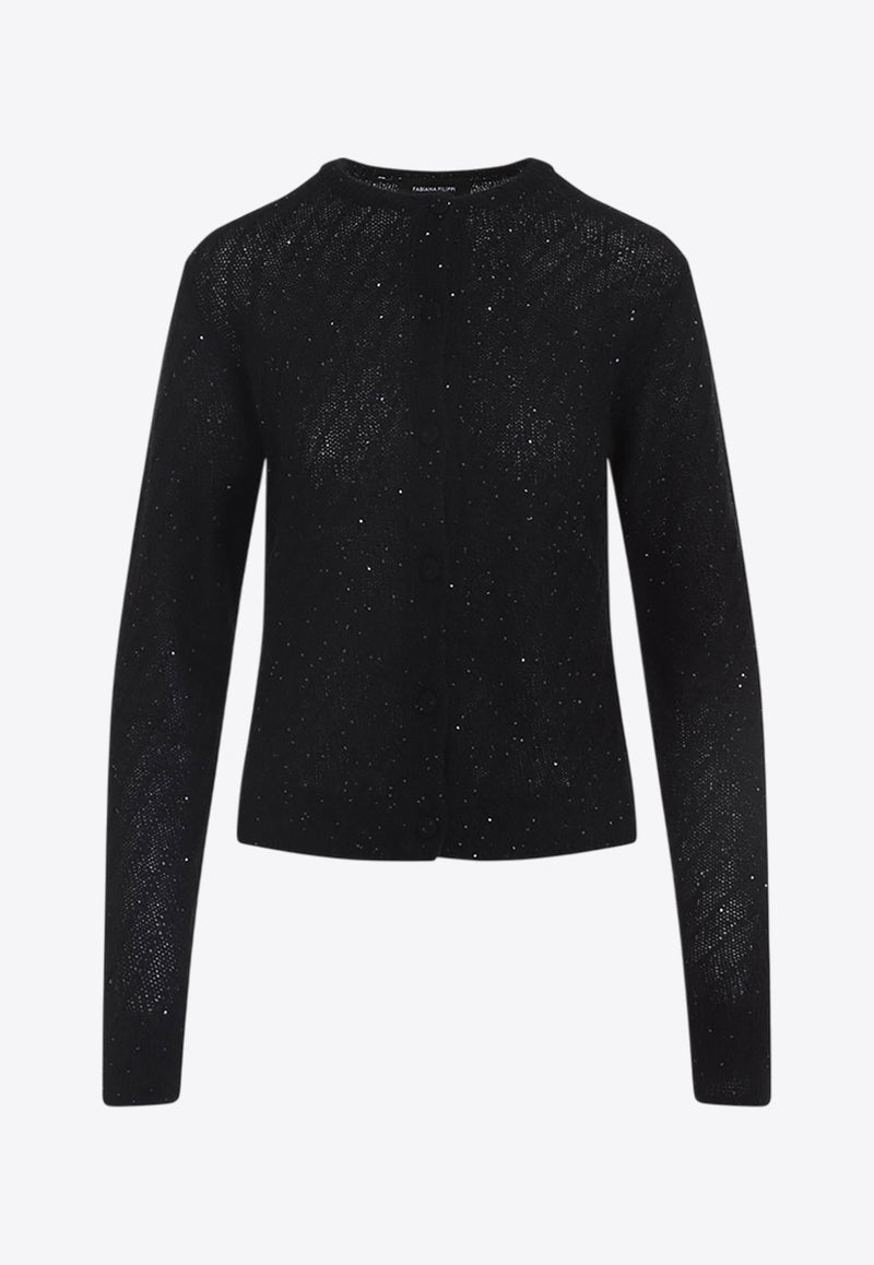 Wool Crewneck Cardigan