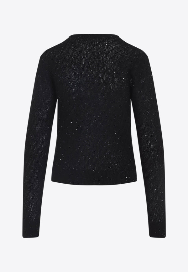 Wool Crewneck Cardigan