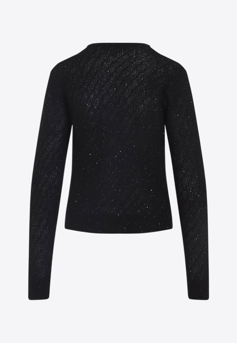 Wool Crewneck Cardigan