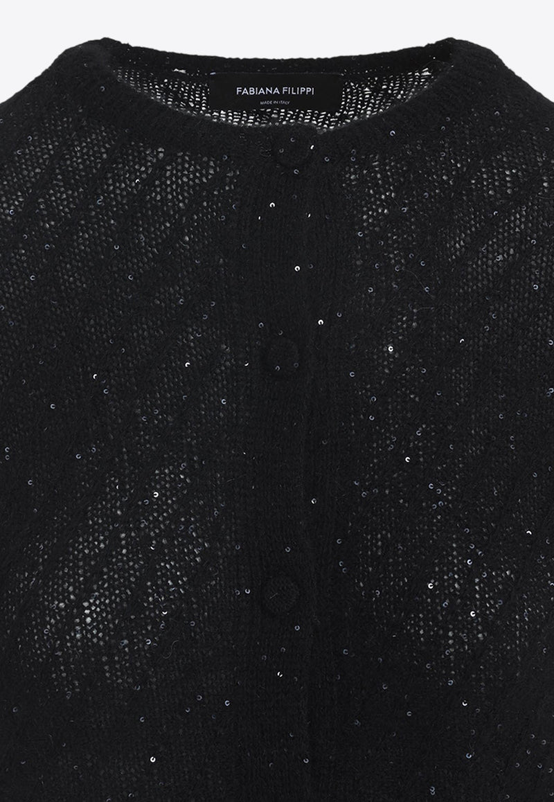 Wool Crewneck Cardigan