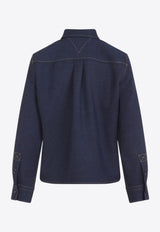 Long-Sleeved Wool Shirt