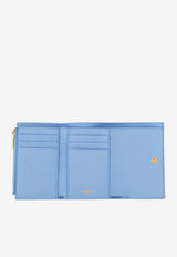 Salvatore Ferragamo French Hug Wallet in Calf Leather Sky Blue 220630 FRENCH 775120 SKY BLUE