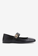 VLogo Locker Mary-Jane Ballet Flats