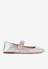 Vlogo Locker Mary Jane Crystal-Embellished Ballerinas