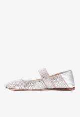 Vlogo Locker Mary Jane Crystal-Embellished Ballerinas