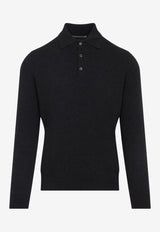 Cashmere Polo Sweater