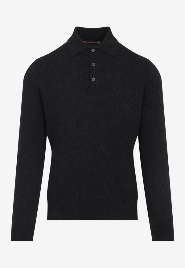 Cashmere Polo Sweater