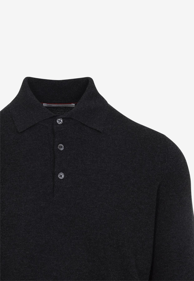Cashmere Polo Sweater