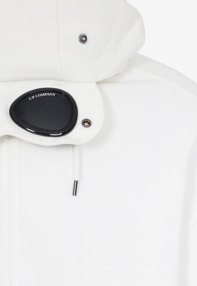 Open Zip-Up Hooded Sweatshirt