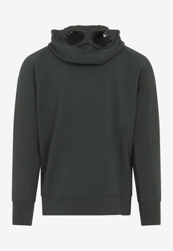 Open Zip-Up Hooded Sweatshirt