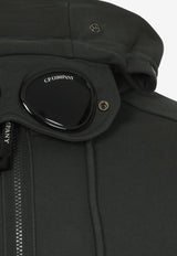 Open Zip-Up Hooded Sweatshirt