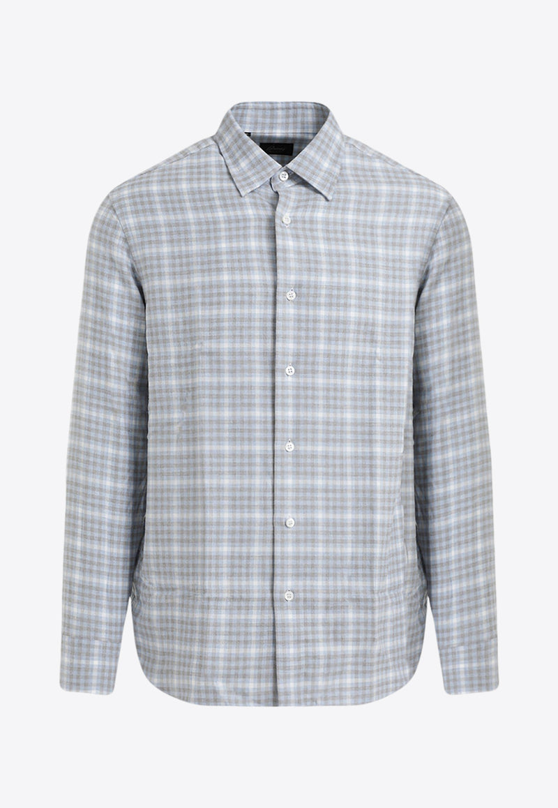 Checked Long-Sleeved Shirt