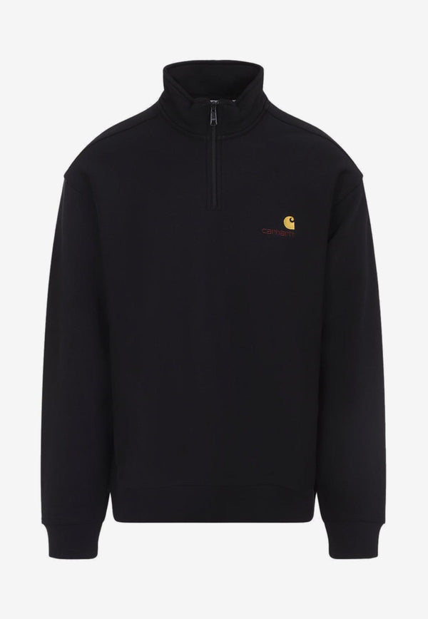 Half Zip American Script Sweatshirt