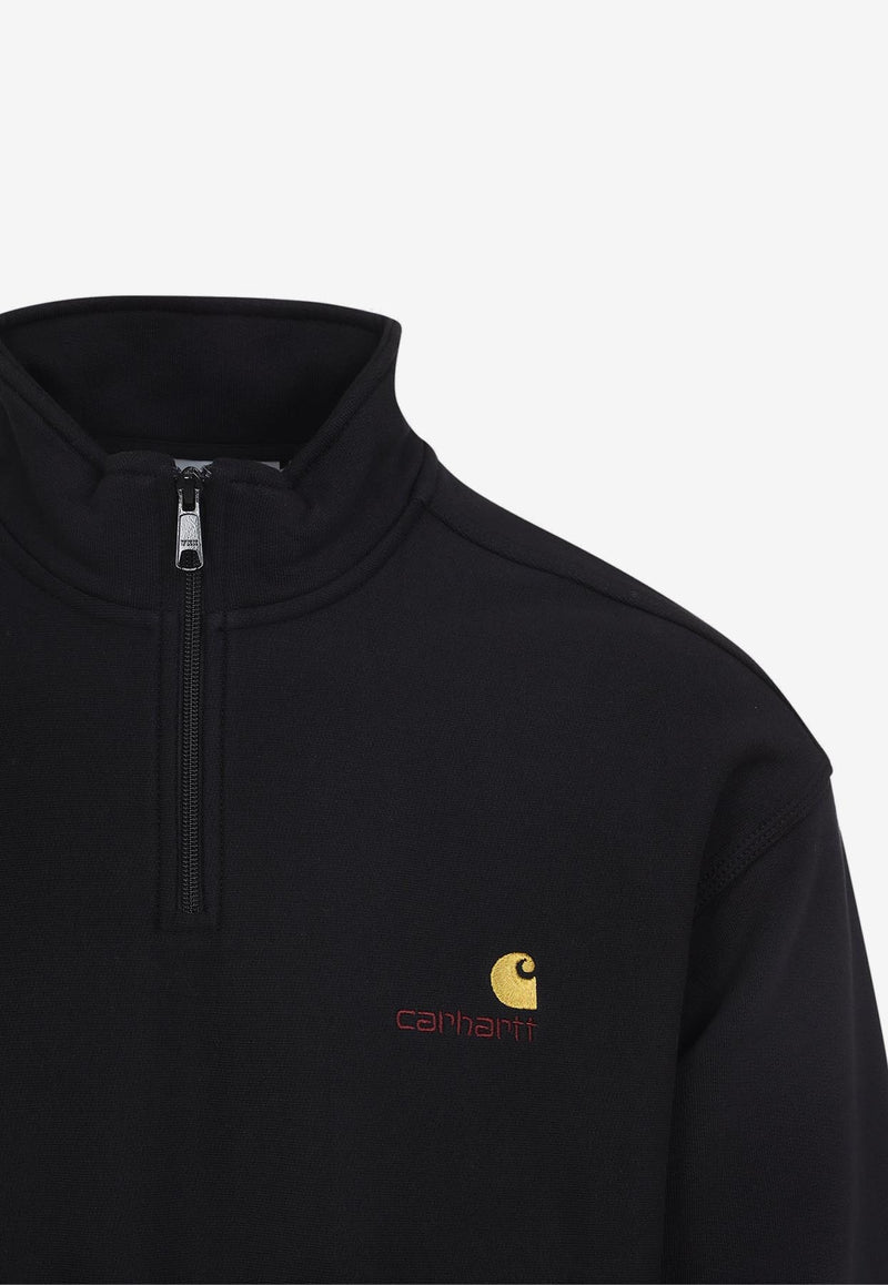 Half Zip American Script Sweatshirt