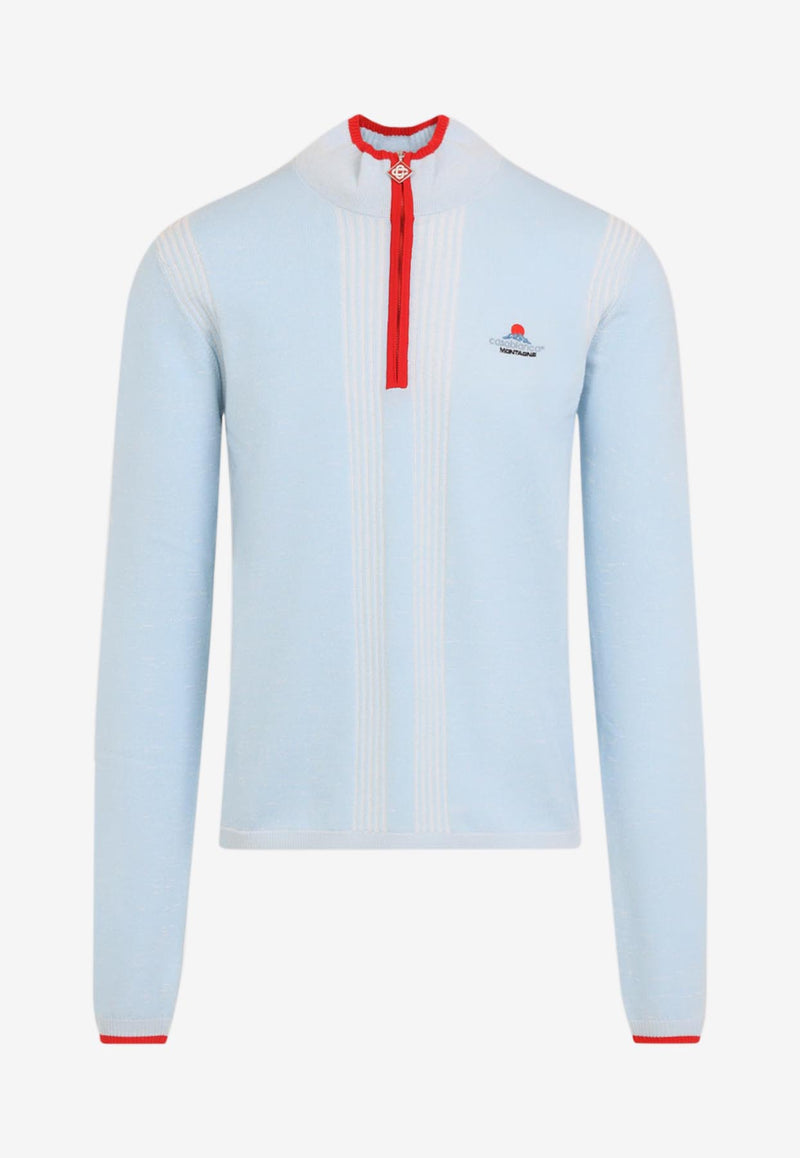 Half-Zip Knitted Sweater