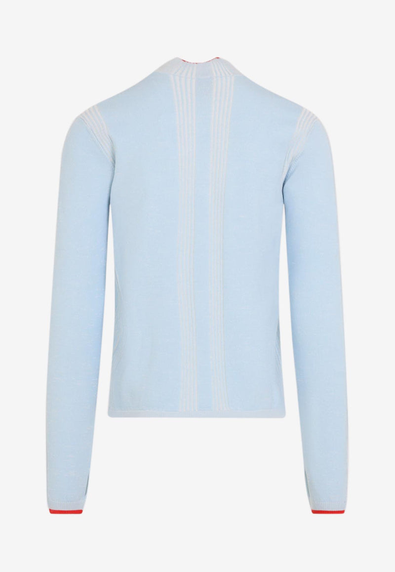 Half-Zip Knitted Sweater