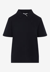 Polo T-shirt with Asymmetric Zip