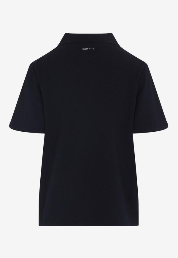 Polo T-shirt with Asymmetric Zip
