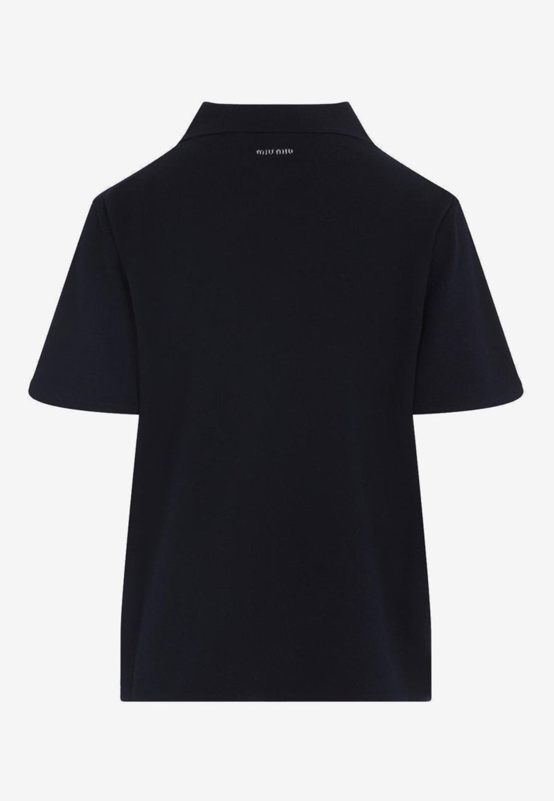 Polo T-shirt with Asymmetric Zip
