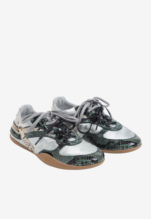 Paneled Low-Top Sneakers