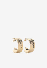 Tape Logo Hoops Earrings
