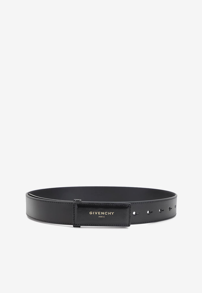 Label Leather Belt