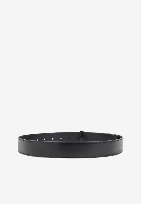 Label Leather Belt