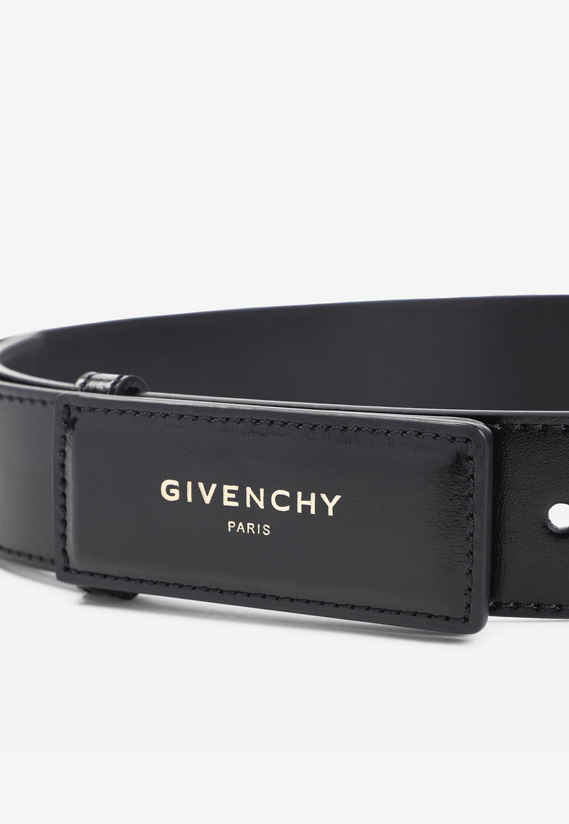 Label Leather Belt