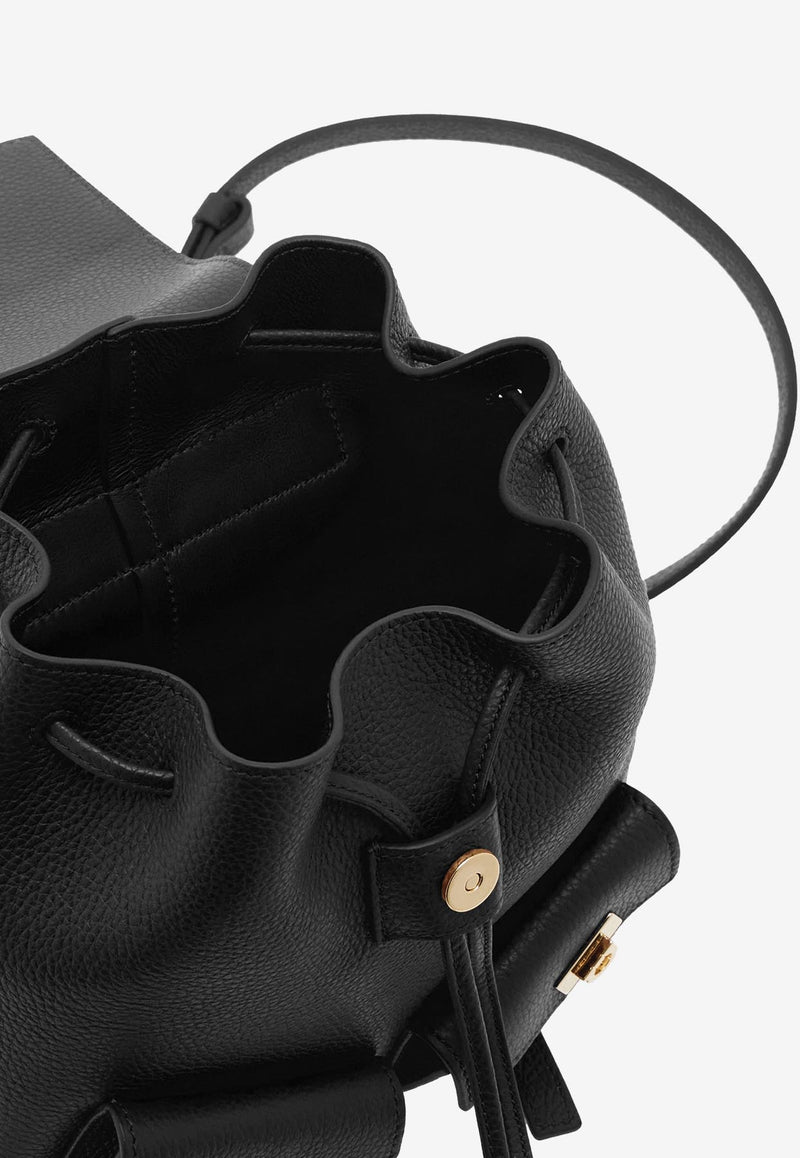 Ferragamo Mini Multi-Pocket Leather Backpack Black 220941 BACKPACK 785886 NERO